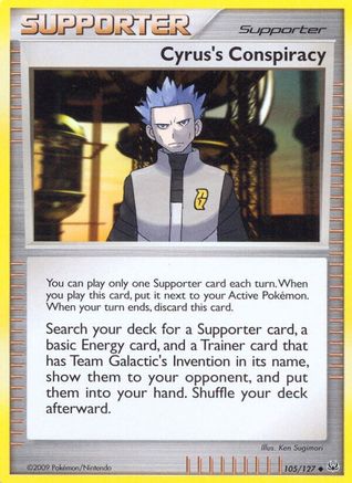 Cyrus's Conspiracy 105  - Reverse Holofoil Platinum - Uncommon