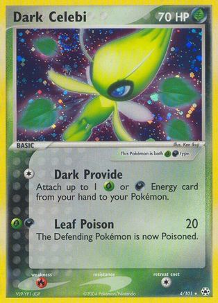 Dark Celebi 004  - Holofoil Hidden Legends - Holo Rare