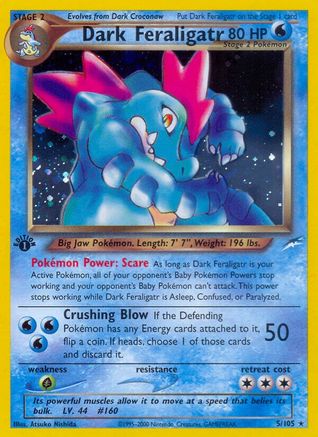 Dark Feraligatr  - 1st Edition Holofoil Neo Destiny - Holo Rare