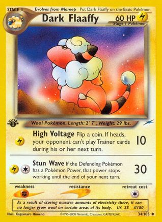 Dark Flaaffy 034  - 1st Edition Neo Destiny - Uncommon