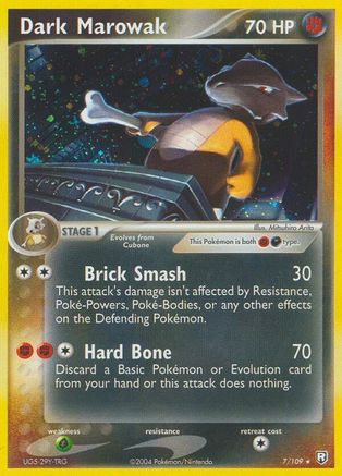 Dark Marowak 007  - Reverse Holofoil Team Rocket Returns - Holo Rare