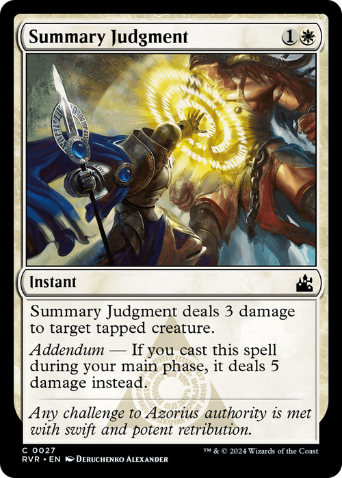 Summary Judgment (RVR-027) - Ravnica Remastered Foil