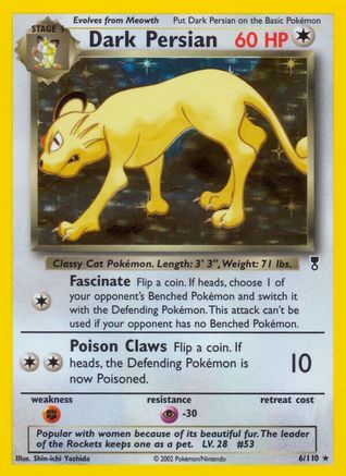 Dark Persian  - Holofoil Legendary Collection - Holo Rare