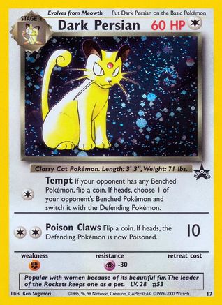 Dark Persian 017  - Holofoil WoTC Promo - Promo