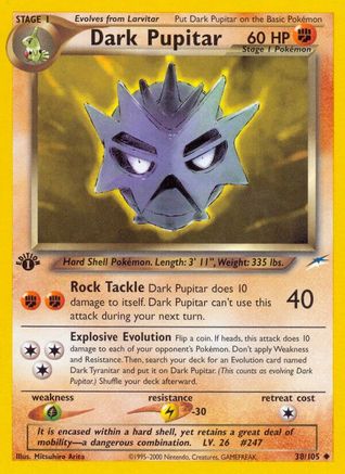 Dark Pupitar/105  - 1st Edition Neo Destiny - Uncommon
