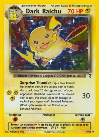 Dark Raichu  - Reverse Holofoil Legendary Collection - Holo Rare
