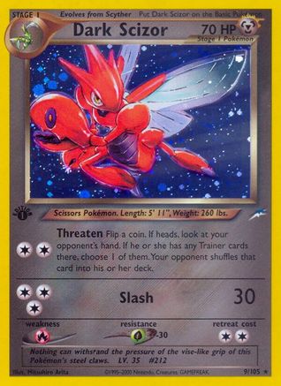 Dark Scizor  - 1st Edition Holofoil Neo Destiny - Holo Rare