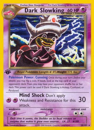 Dark Slowking  - 1st Edition Neo Destiny - Rare