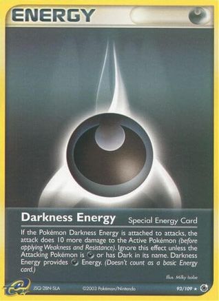 Darkness Energy (Special) 093  - Reverse Holofoil Ruby and Sapphire - Rare