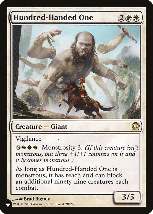 Hundred-Handed One (LIST-THS-20) - The List