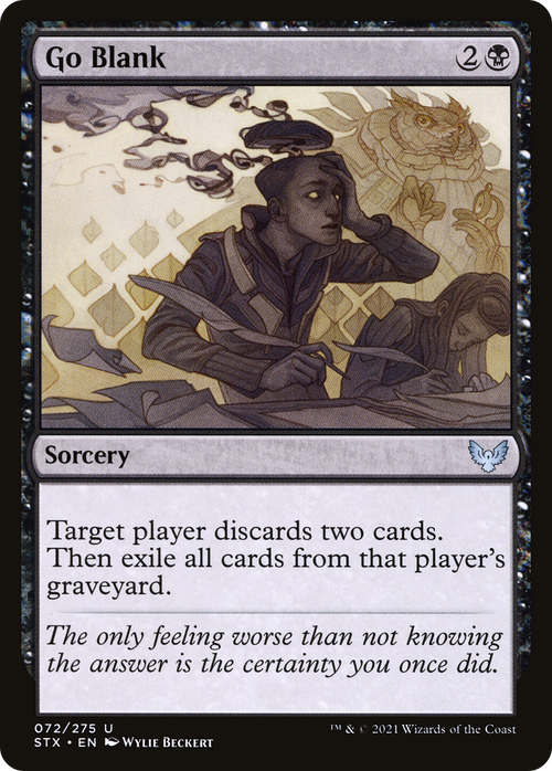 Go Blank (STX-072) - Strixhaven: School of Mages