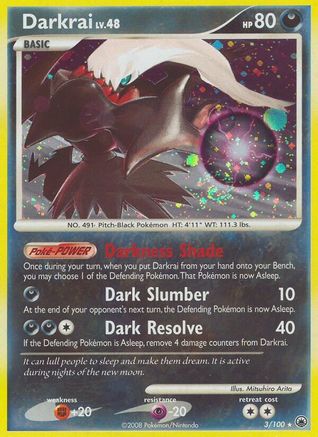 Darkrai  - Reverse Holofoil Majestic Dawn - Holo Rare