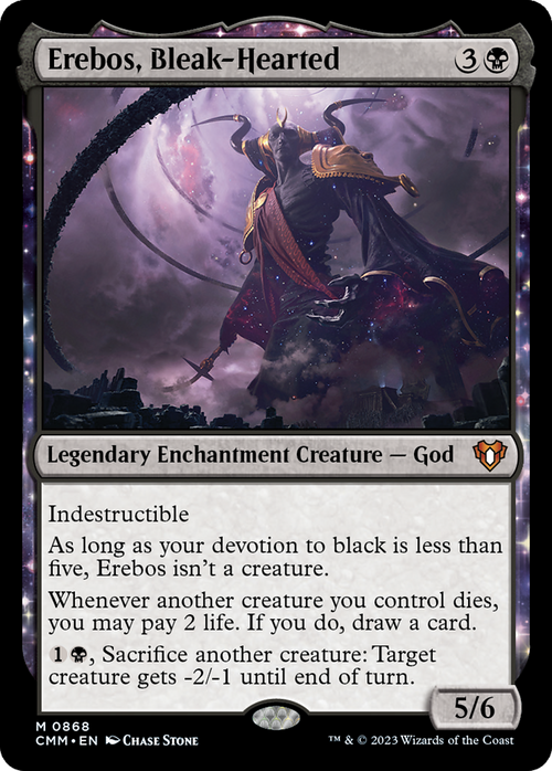 Erebos, Bleak-Hearted (CMM-868) - Commander Masters: (enchantment)
