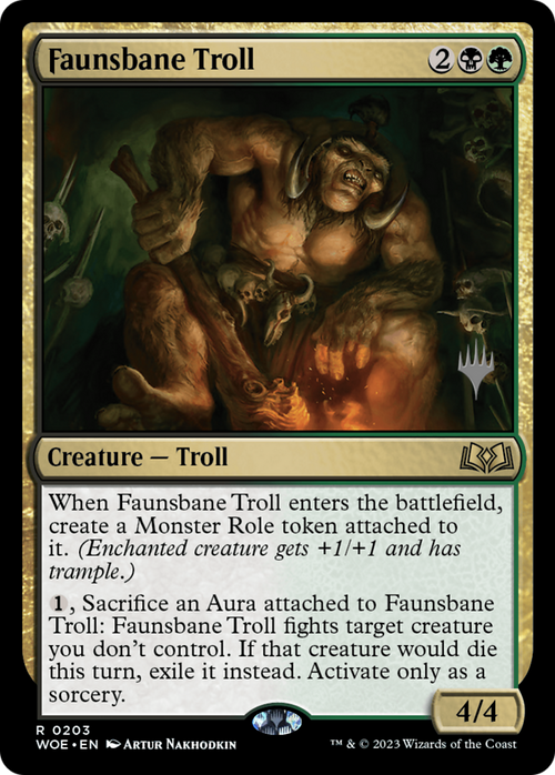 Faunsbane Troll (PPWOE-203) - Wilds of Eldraine Promos