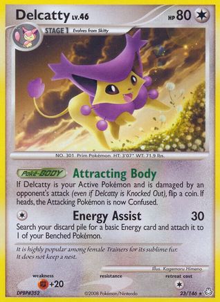 Delcatty  - Reverse Holofoil Legends Awakened - Rare