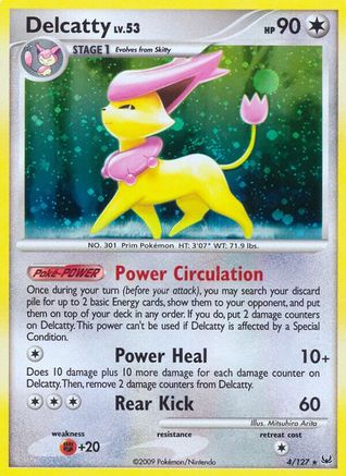 Delcatty  - Holofoil Platinum - Holo Rare