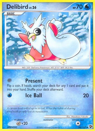 Delibird  - Reverse Holofoil Great Encounters - Uncommon