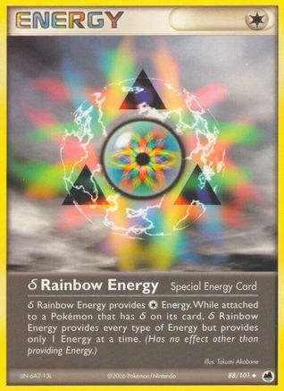 Delta Rainbow Energy  - Reverse Holofoil Dragon Frontiers - Uncommon