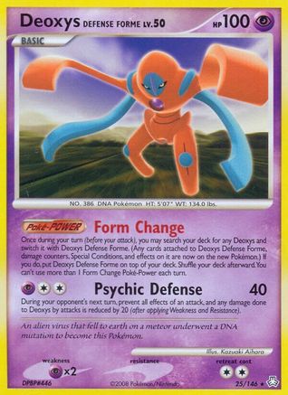 Deoxys Defense Forme  - Reverse Holofoil Legends Awakened - Rare