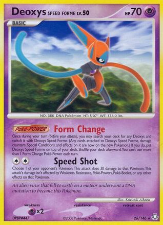 Deoxys Speed Forme  - Reverse Holofoil Legends Awakened - Rare