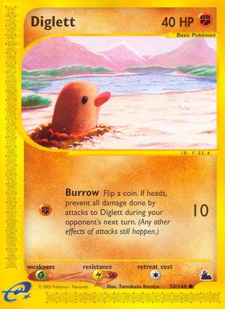 Diglett  - Reverse Holofoil Skyridge - Common