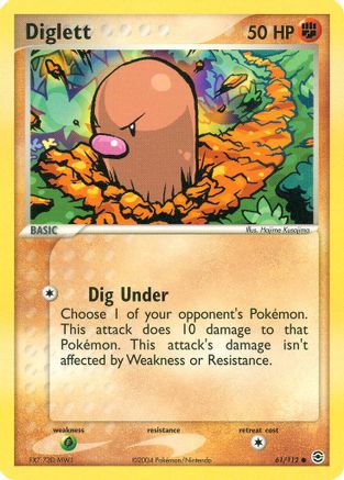 Diglett 061  FireRed & LeafGreen - Common
