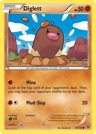 Diglett 058  XY Base Set - Common