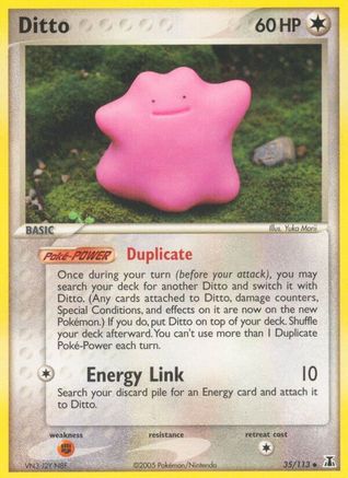 Ditto 035  - Reverse Holofoil Delta Species - Uncommon