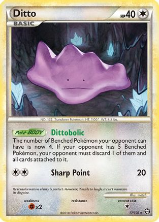 Ditto  - Reverse Holofoil Triumphant - Rare