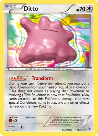 Ditto  - Reverse Holofoil Boundaries Crossed - Holo Rare