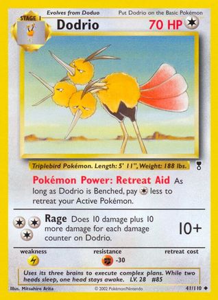 Dodrio  - Reverse Holofoil Legendary Collection - Uncommon