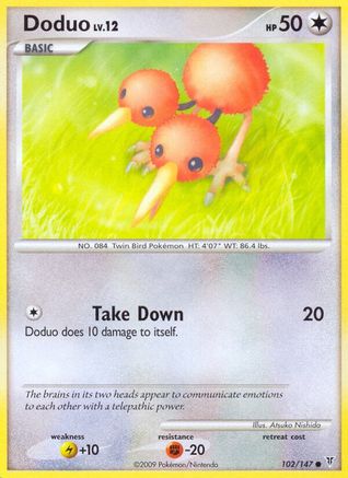 Doduo  - Reverse Holofoil Supreme Victors - Common