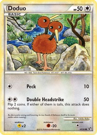 Doduo  - Reverse Holofoil Undaunted - Common