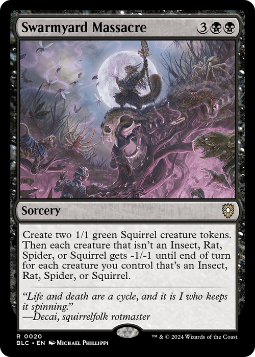 Swarmyard Massacre (BLC-020) - Bloomburrow Commander