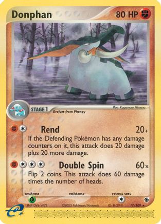Donphan/109  Ruby and Sapphire - Rare