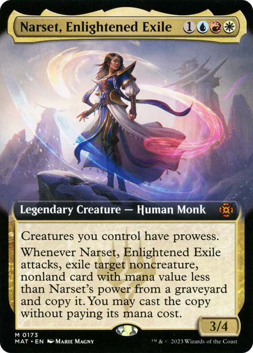 Narset, Enlightened Exile (Extended Art) (MAT-173) - March of the Machine: The Aftermath: (Extended Art) Foil