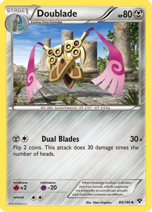 Doublade  - Reverse Holofoil XY Base Set - Uncommon