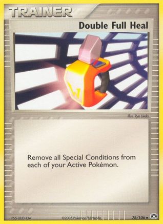 Double Full Heal  - Reverse Holofoil Emerald - Uncommon