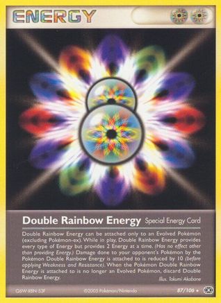 Double Rainbow Energy  Emerald - Rare