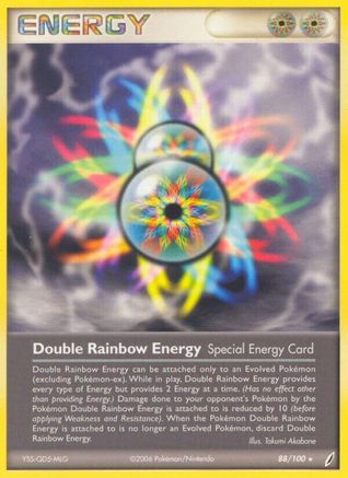 Double Rainbow Energy 088  - Reverse Holofoil Crystal Guardians - Rare
