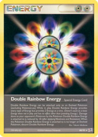 Double Rainbow Energy/95  - Reverse Holofoil Team Magma vs Team Aqua - Rare