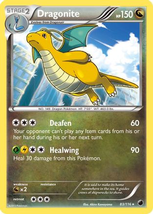 Dragonite 083  - Reverse Holofoil Plasma Freeze - Holo Rare