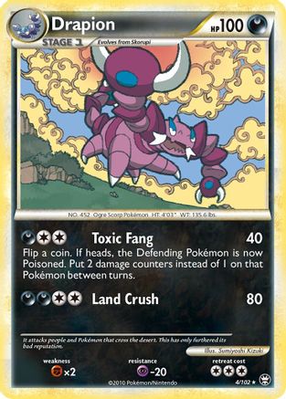 Drapion 004  - Reverse Holofoil Triumphant - Holo Rare