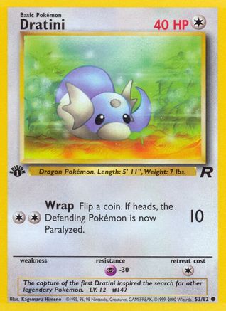 Dratini 053  - 1st Edition Team Rocket - Common