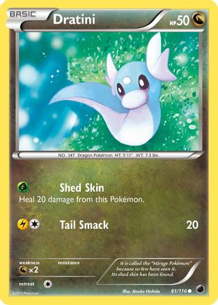 Dratini 081  - Reverse Holofoil Plasma Freeze - Common