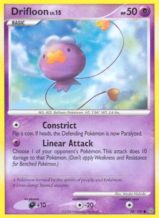 Drifloon  - Reverse Holofoil Stormfront - Common