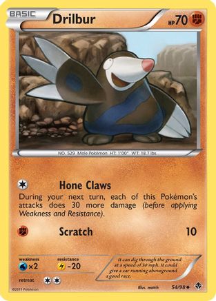 Drilbur (54)  Emerging Powers - Uncommon