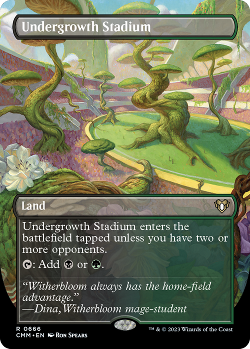 Undergrowth Stadium (Borderless) (CMM-666) - Commander Masters Foil