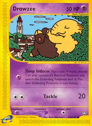 Drowzee (74a) (74a) 74a  Aquapolis - Common