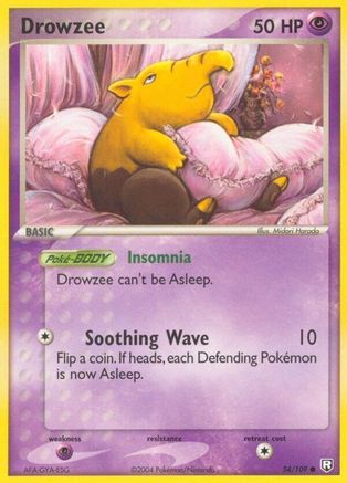 Drowzee 054  - Reverse Holofoil Team Rocket Returns - Common